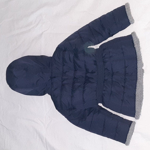 💥5/$25 R 1881 By S Rothschild Girls 5/6 Blue Hooded Zip Up Jacket - Picture 2 of 4